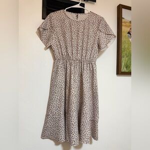 SHEIN Black and White Polka Dot Dress